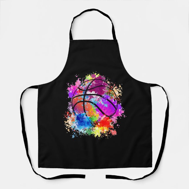Basketball Teenagers Girls Teens Women Baller Dunk Apron (Front)