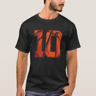 Basketball Tenth 10th Birthday Boy Girl Ten 10 Yea T-Shirt