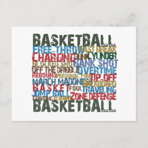 BASKETBALL TERMS gifts Postcard
