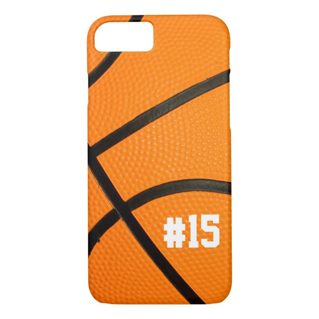 Basketball Texture Personalised # iPhone 7 case (Back)