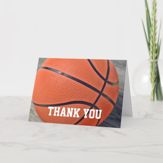 Basketball Thank You Card (Front)