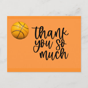 Basketball Thank you card with basketball