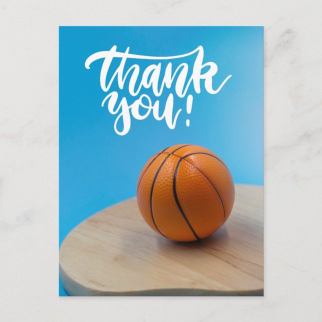 Basketball Thank you   Postcard (Front)