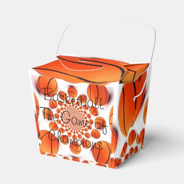 Basketball the Game of Champions Takeout Favour Bo Box (Front Side)