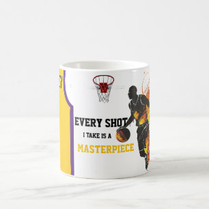 Basketball theme coffee mug