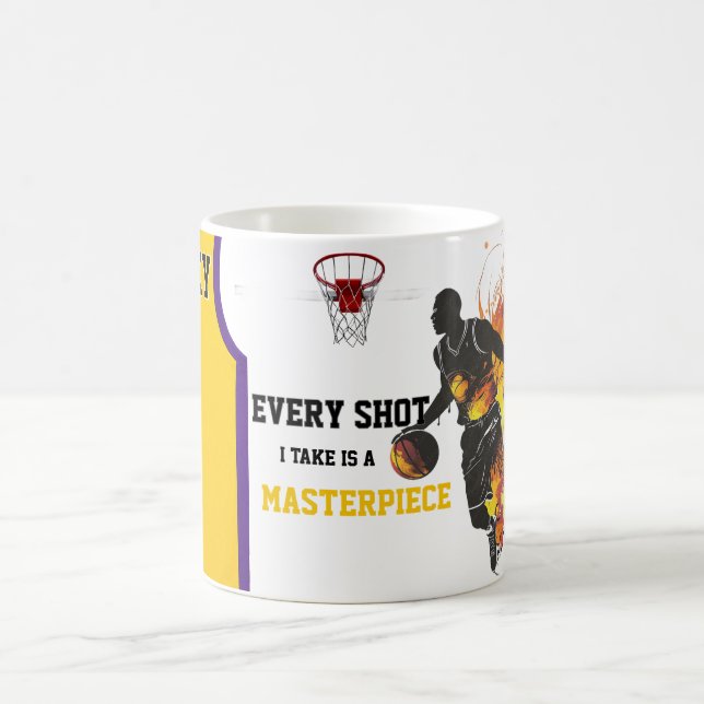 Basketball theme coffee mug  (Center)