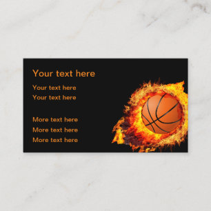 Basketball Theme Cool Business Cards