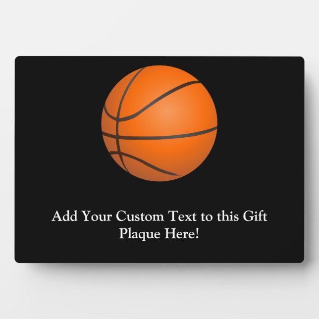 Basketball Theme Plaque (Front)