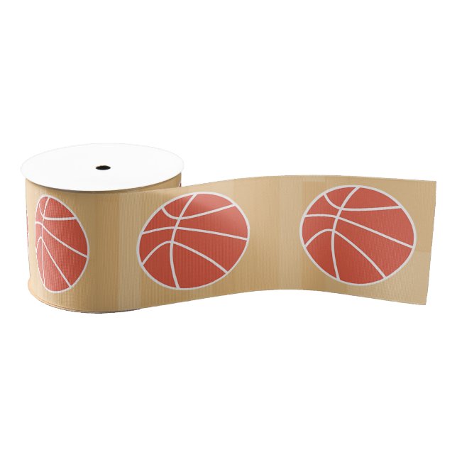 Basketball themed Birthday Party Grosgrain Ribbon (Spool)