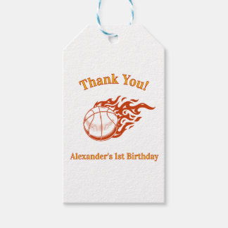 Basketball themed  gift tags
