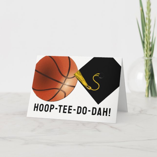 basketball-themed graduation card (Front)