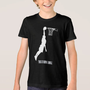 Basketball This Is How I Roll Teens Kids Boys Tri-Blend Shirt
