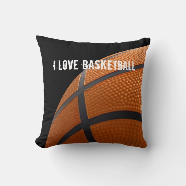 Basketball Throw Pillow (Front)