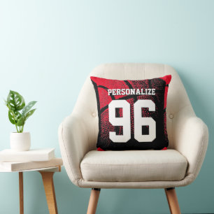 Basketball throw pillow for players coach and fans
