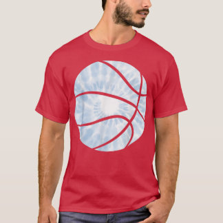 Basketball Tie Dye Colourful Rainbow Basketball Pl T-Shirt