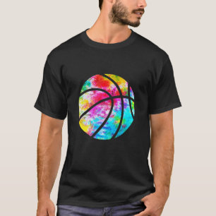 Basketball Tie Dye - Rainbow Trippy Hippie Tee