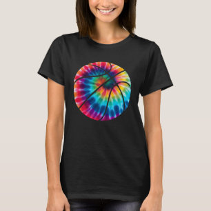 Basketball Tie Dye Rainbow Trippy Hippie Vintage T-Shirt