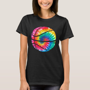 Basketball Tie Dye Sports Bball Kids Coach Basketb T-Shirt