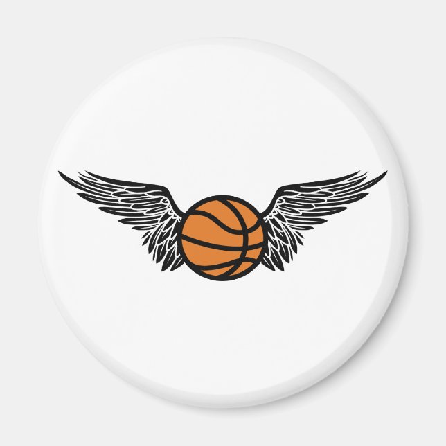 basketball. tribal. magnet (Front)