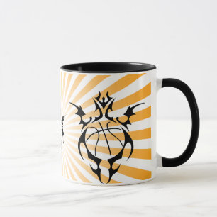 basketball. tribal. mug