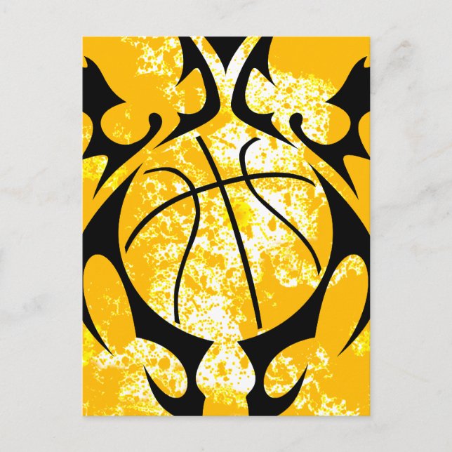 basketball. tribal. postcard (Front)