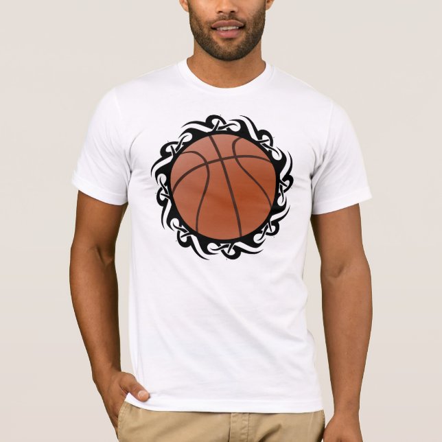 basketball. tribal. T-Shirt (Front)