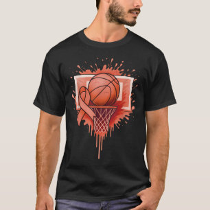 Basketball Uterine Cancer T-Shirt
