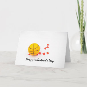 Basketball Valentine's Day Basketball with love Card