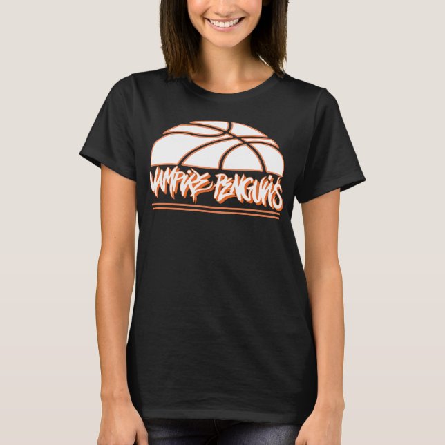 Basketball Vampire penguin women's shirt (Front)