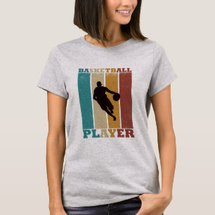 Basketball vintage player dribbling  T-Shirt
