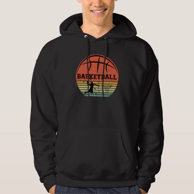 Basketball vintage player slam dunk  hoodie (Front)
