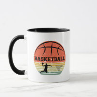 Basketball vintage player slam dunk