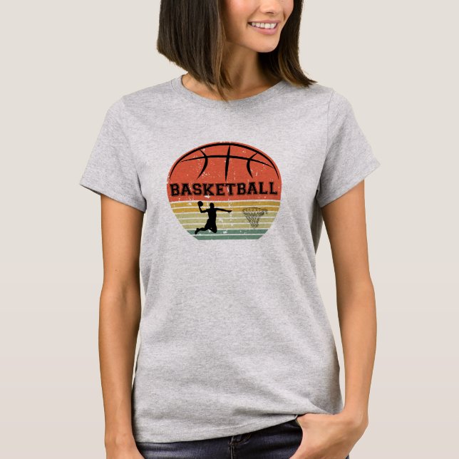 Basketball vintage player slam dunk  T-Shirt (Front)
