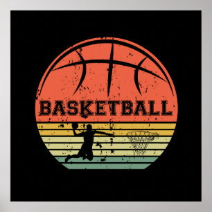 basketball vintage poster