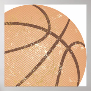 basketball vintage poster
