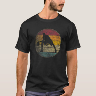 Basketball Vintage Retro Style Distressed Silhouet T-Shirt