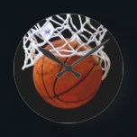 Basketball Wall Clock<br><div class="desc">We Love Basketball - American Popular Sports - Basketball Images</div>