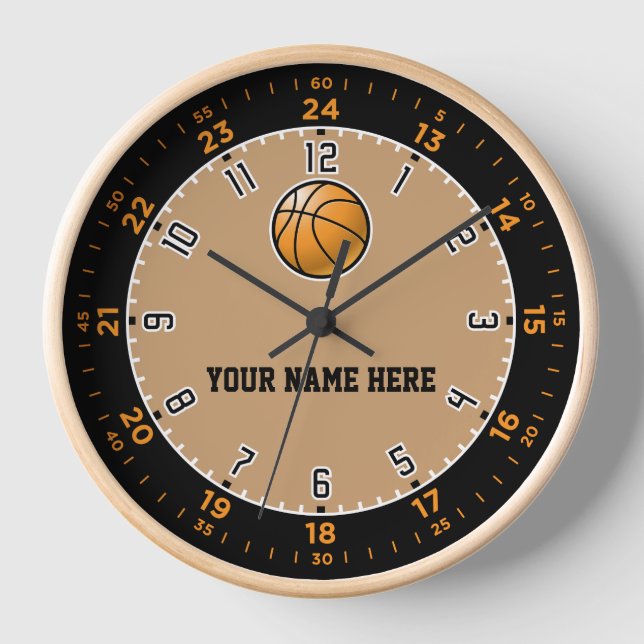 Basketball wall clock (Front)