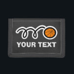 Basketball wallets and purses | Personalizable<br><div class="desc">Basketball wallets and purses | Personalizable text. Cool sports gift idea for men and women. Personalizable with name or initials.</div>