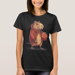 Basketball Watercolor Animal Art Basketball Hoop C T-Shirt