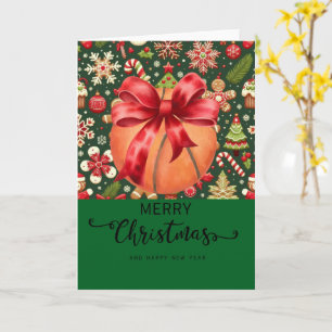 Basketball with Christmas themed for player Card