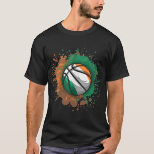 Basketball With Ireland Flag Tank Top