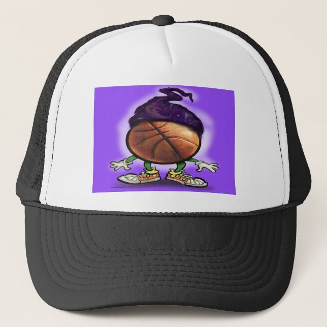 Basketball Wizard Trucker Hat (Front)