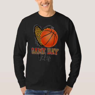 Basketball Women Men Kid Game Day Vibes Basketball T-Shirt