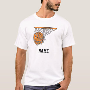 basketball woosh ball in net vector illustration T-Shirt