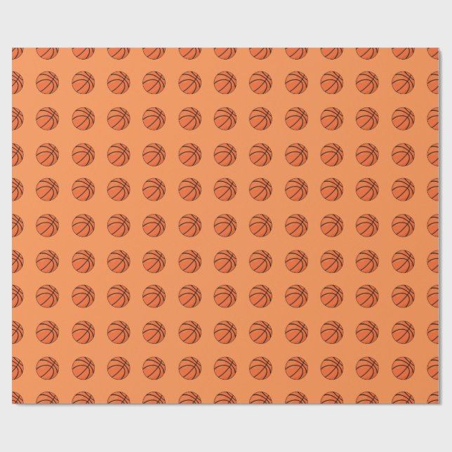 Basketball Wrapping Paper (Flat)