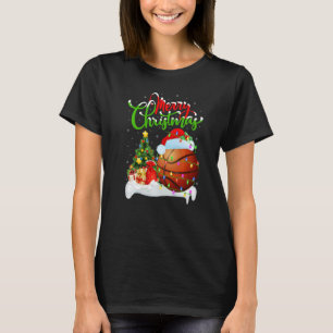Basketball  Xmas Decorations Santa Basketball Chri T-Shirt