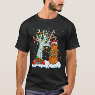 Basketball Xmas Tree Lighting Snowman Basketball C T-Shirt