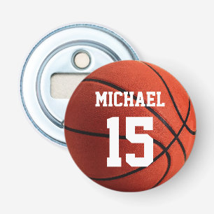 Basketball Your Name Bottle Opener