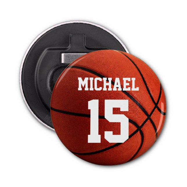 Basketball Your Name Bottle Opener (Front)